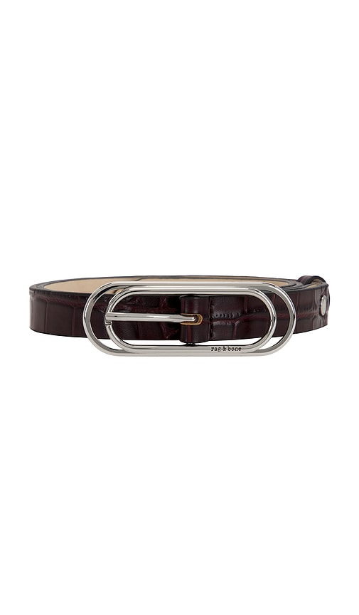  Rag & Bone Rebound Gürtel Dou Rounded In Brown. Größe S. Also In M, L. 