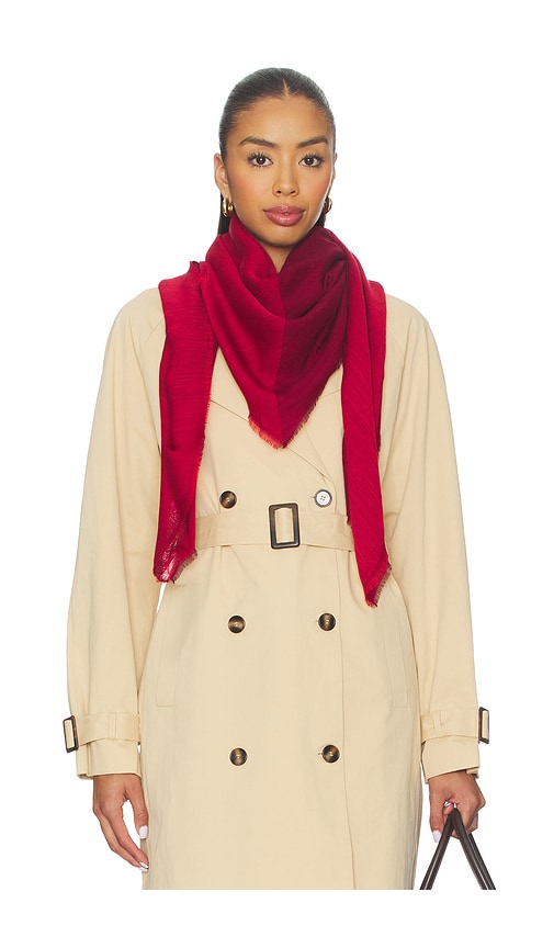Rag & Bone Geo Dagger Scarf In Red