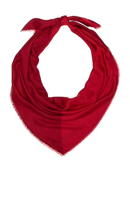 Rag & Bone Geo Dagger Scarf In Red