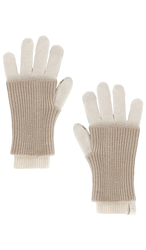 Rag & Bone Blake Tonal Gloves In White