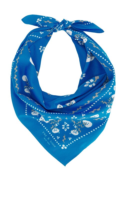  Rag & Bone Bandana Floral Western In Blue. 