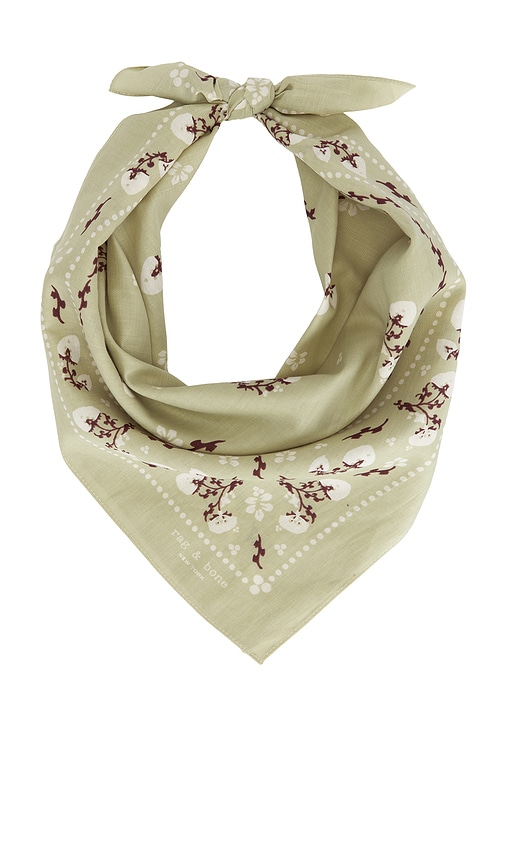  Rag & Bone Bandana Floral Western In Sage. 