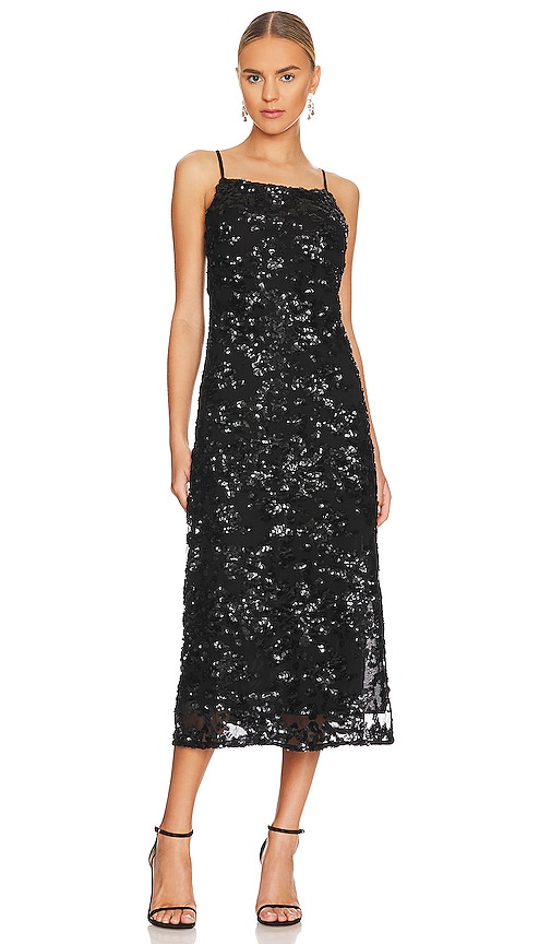 Rag & Bone Jolene Sequin Slip Dress in Black | REVOLVE