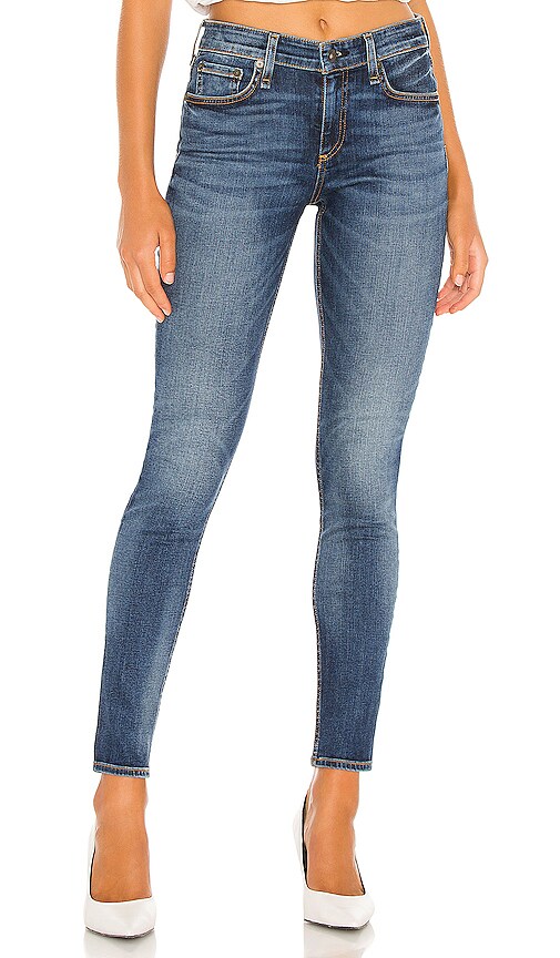 Rag & Bone Cate Distressed Mid-Rise Ankle Crop Skinny Jeans, Sz 2024 29