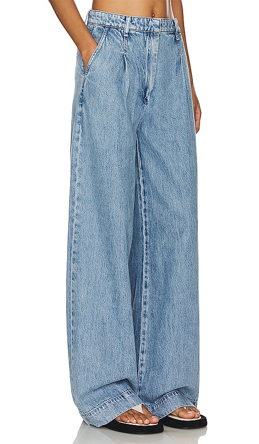 Shop Rag & Bone Featherweight Abigale Pleated Wide Leg In Billie