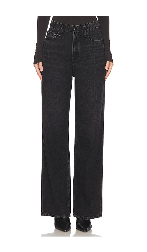 Shop Rag & Bone Featherweight Logan Wide Leg In 젯 블랙