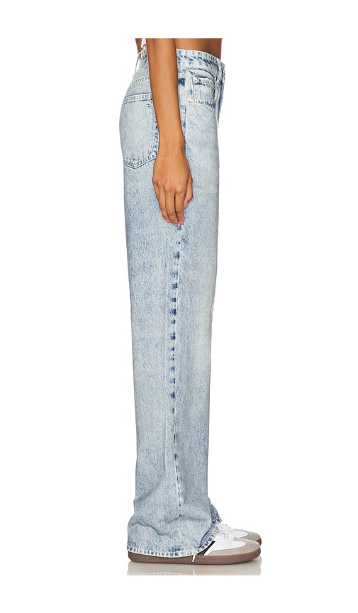  Rag & Bone Lange Hose Mit Hohem Bund Und Lässiger Passform Miramar Shea In Denim-light. Größe 24. Also In 27, 28, 29, 30, 31. 