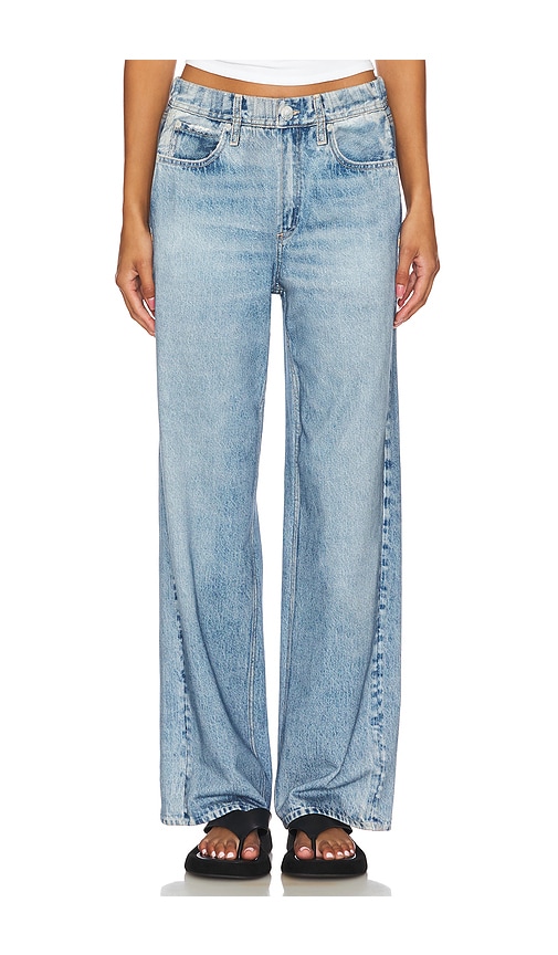 Miramar Wide Leg Pant in Denim-Light. - size L (also in M, S) - Rag & Bone - Modalova