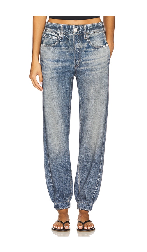 Miramar Terry Jogger Pant in Blue. - size XXS (also in L, M, S, XS, XXL)