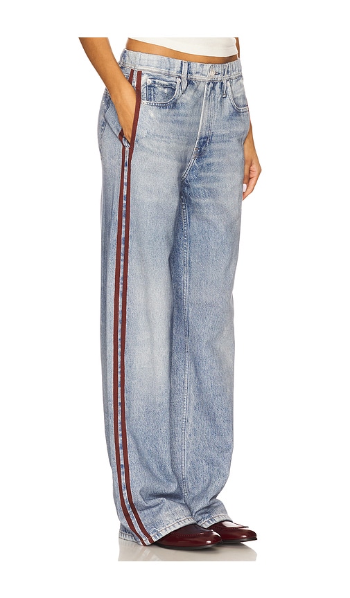 Rag & Bone Miramar Terry Wide Track Pant Jeans In Blue