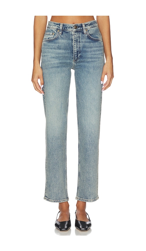 Rag & Bone Harlow Mid-Rise Ankle Straight Jeans