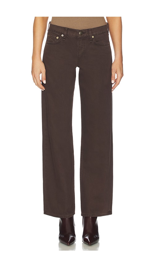 Rag & Bone Charlie Super High Waist Crop Barrel Corduroy Jeans In Brown
