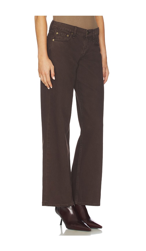 Rag & Bone Charlie Super High Waist Crop Barrel Corduroy Jeans In Brown