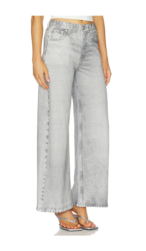 Rag & Bone Miramar Sofie Wide Leg Ankle Pant Jeans In Gray