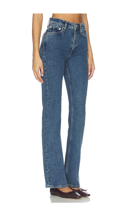 Rag & Bone Rb Miramar Ponte Dahlia Mid Rise Flare Jeans In Blue
