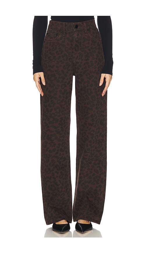 Rag & Bone Shea Leopard Full Relaxed Straight Jeans