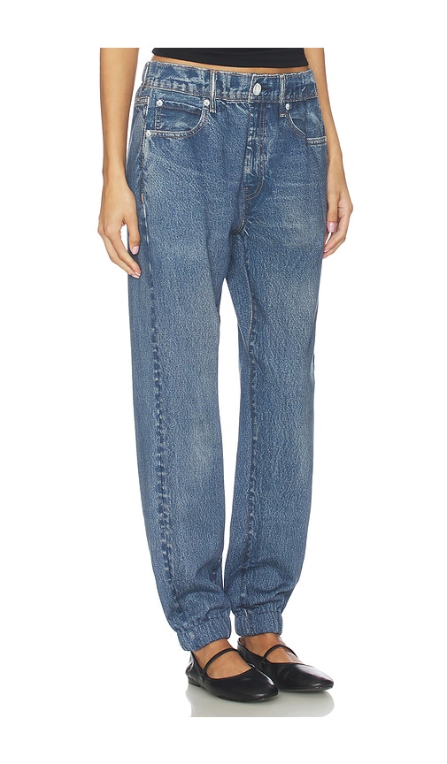 Rag & Bone Miramar Fleece Jogger Jeans In Blue