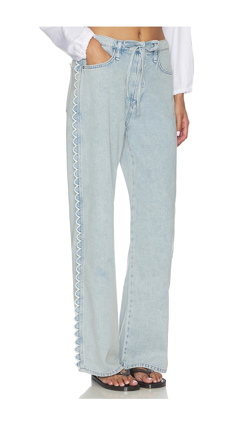 Rag & Bone Featherweight Phoebe Drawstring Jeans in Blue. - size M (also in S, XS)