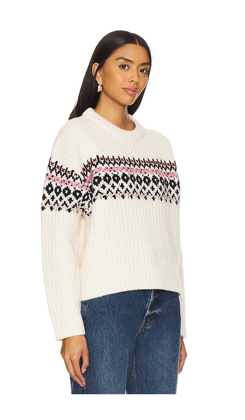 Shop Rag & Bone Leigh Fair Isle In Ivory