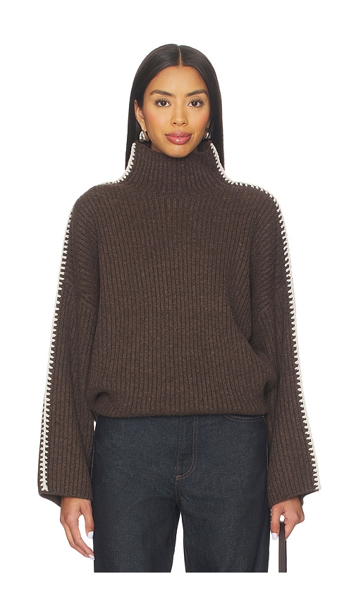 Rag & Bone Ingrid Tneck In Brown