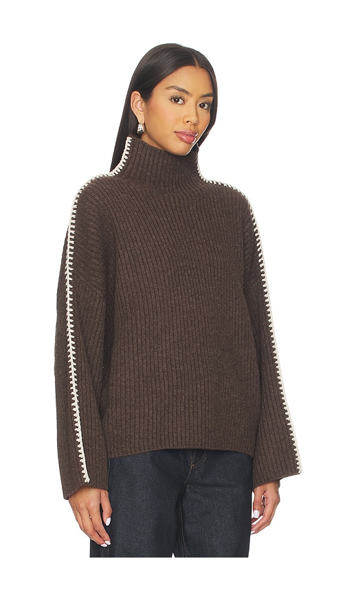 Rag & Bone Ingrid Tneck In Brown