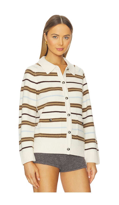 Rag & Bone Peggy Striped Oversized Cardigan In Multi