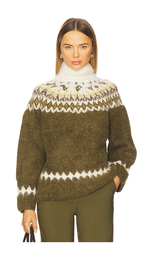 Rag & Bone Beth Oversized Fair Isle Turtleneck