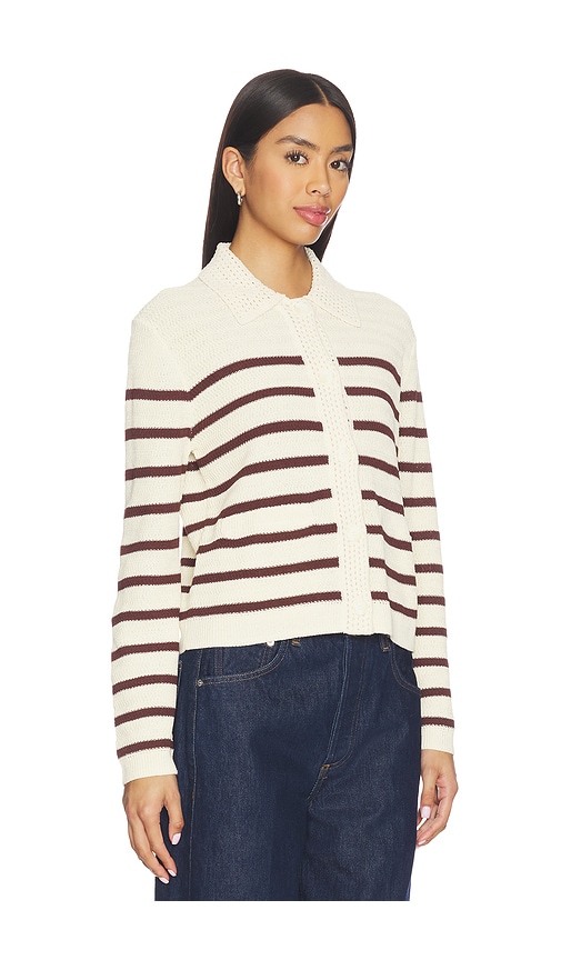  Rag & Bone Costi Cardigan In Cream,brown. Size Xs. Also In S, M. 