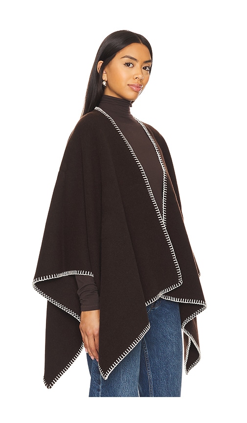 Shop Rag & Bone Ingrid Poncho In Mahogany