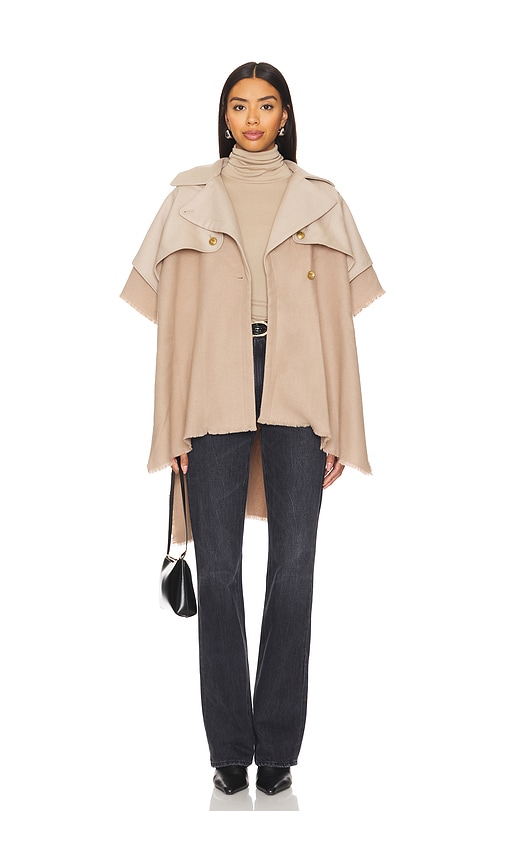 Shop Rag & Bone Trench Poncho In Biscuit