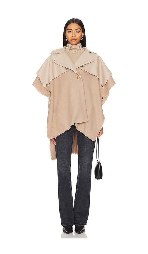 Shop Rag & Bone Trench Poncho In Biscuit