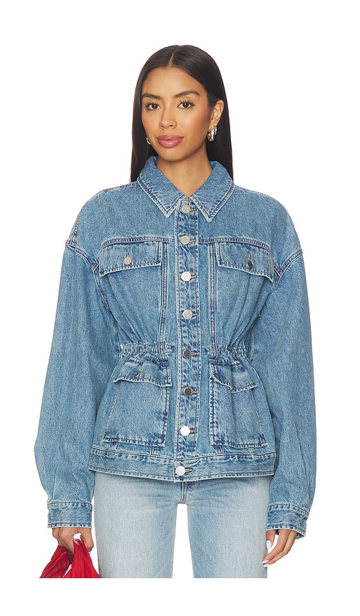 Rag & Bone Amy Cinched Denim Trucker Jacket