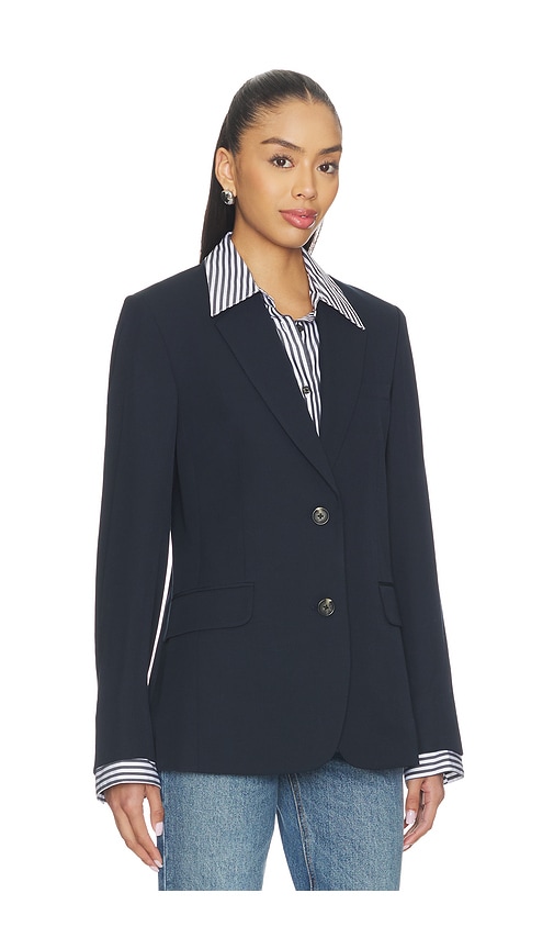  Rag & Bone Popeline-blazer Frank In Navy. Größe 0. Also In 2, 4, 6. 