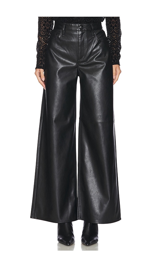 Rag & Bone Sofie Ankle Faux Leather Pant In 블랙