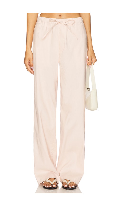 Logan Linen Beach Pant in Blush. - size L (also in M, S, XS) - Rag & Bone - Modalova
