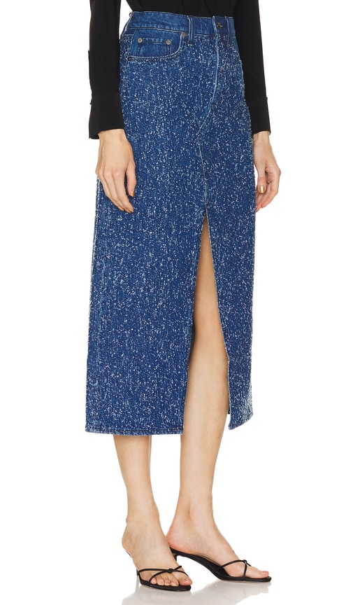 Shop Rag & Bone Clara Midi Skirt In Blue