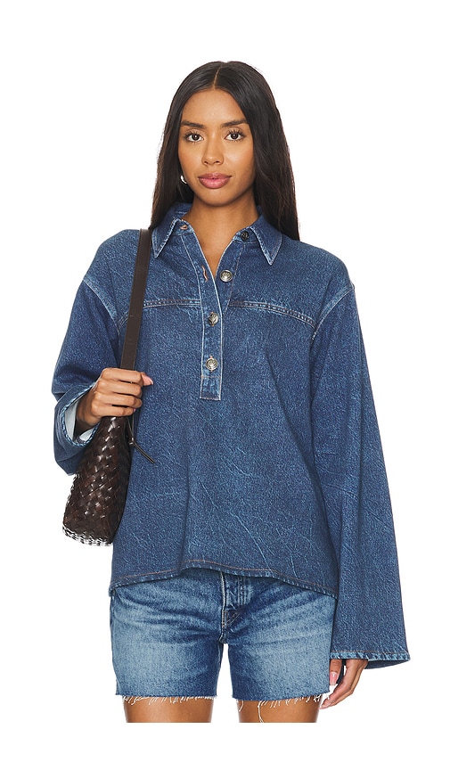 Rag & Bone Miramar Emily Popover Shirt in Penny Wash