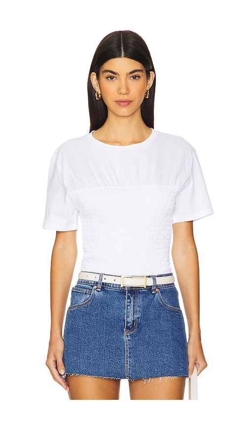 Shop Rag & Bone Smocked Tee In 화이트