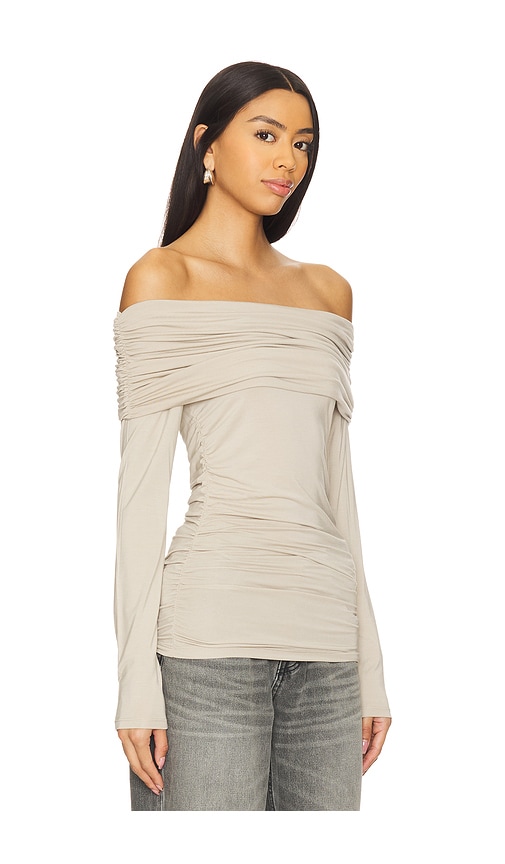 Rag & Bone Langarm-oberteil Luca In Taupe