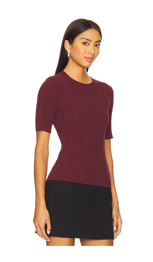 Rag & Bone Camryn Tee In Burgundy