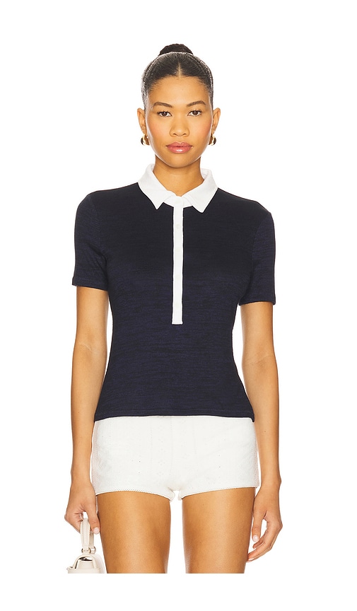 Knit Button Short Sleeve Polo Top in . Size M, S, XS, XXS - Rag & Bone - Modalova