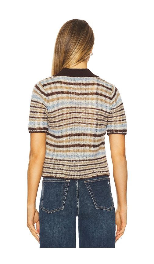  Rag & Bone Leva Short Sleeve Zip Polo Sweater In Ivory. Size S. Also In Xs. 