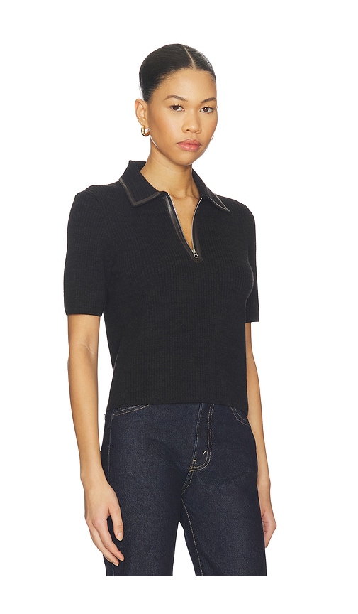  Rag & Bone Polo De Piel Sintética Con Cremallera Caterina En Color Chocolate Talla S  (también En Xs). 