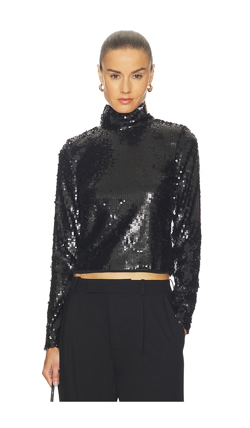 Rag Bone TOP COL MONTANT SEQUINS LUCY en Black Taille M Also en XS S 132 €