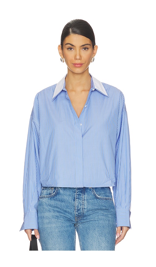 Rag Bone CHEMISE RAYURES MARIN en BlueWhite Taille S Also en M 310 €