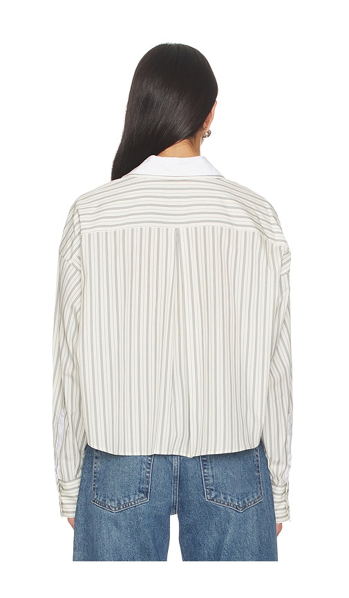  Rag & Bone Streifenhemd Marin In Cream. Größe S. Also In M, L. 