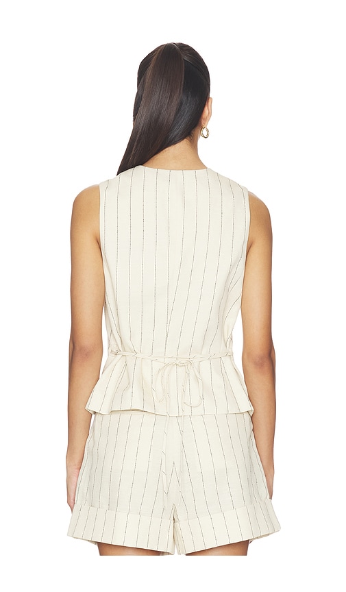  Rag & Bone Streifenweste Paulette In Beige. Größe 00. Also In 0, 2, 4, 6, 10. 