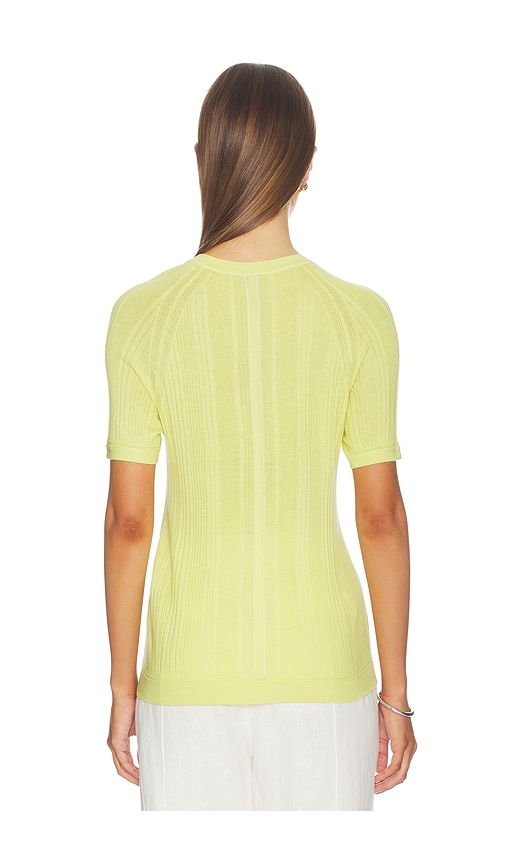  Rag & Bone Kurzarm Mit Rippstrick Teresa In Green. Größe Xxs. Also In Xs, S, M, L. 