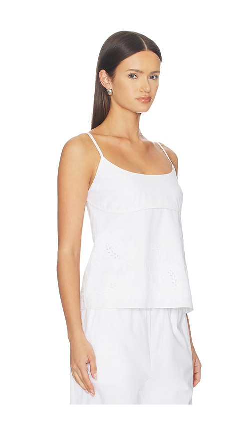 Rag & Bone Maggie Embroidered Cami In White