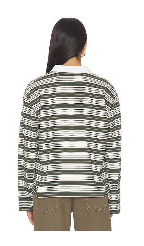  Rag & Bone Langärmeliges Poloshirt Kelly In Green. Größe S. Also In Xxs, Xs, M. 
